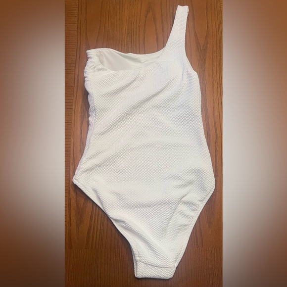 Seafolly Sea Dive One Shoulder One Piece Swimsuit White Women's US Size 4‎ - Picture 11 of 14